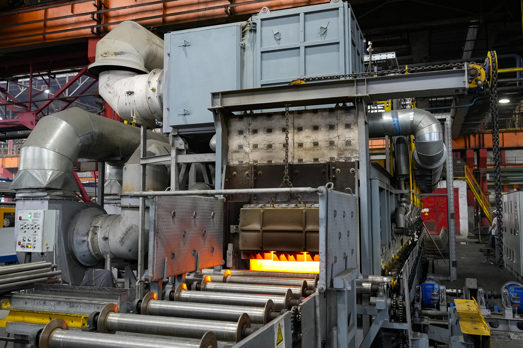 Проходная газовая печь